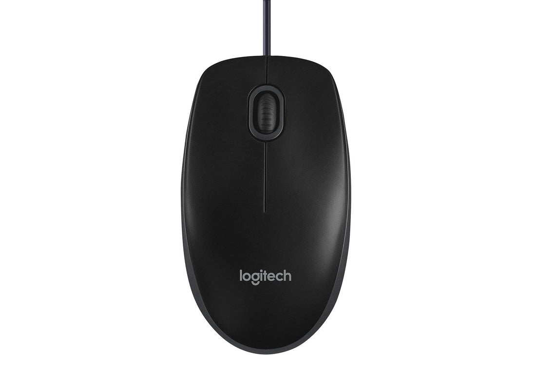 Logitech B100 Optical USB Mouse | Scroll Wheel 3 Button | Symmetrical | Plug and Play Mouse Works with Chromebook | Windows, macOS | Linux 910-001439