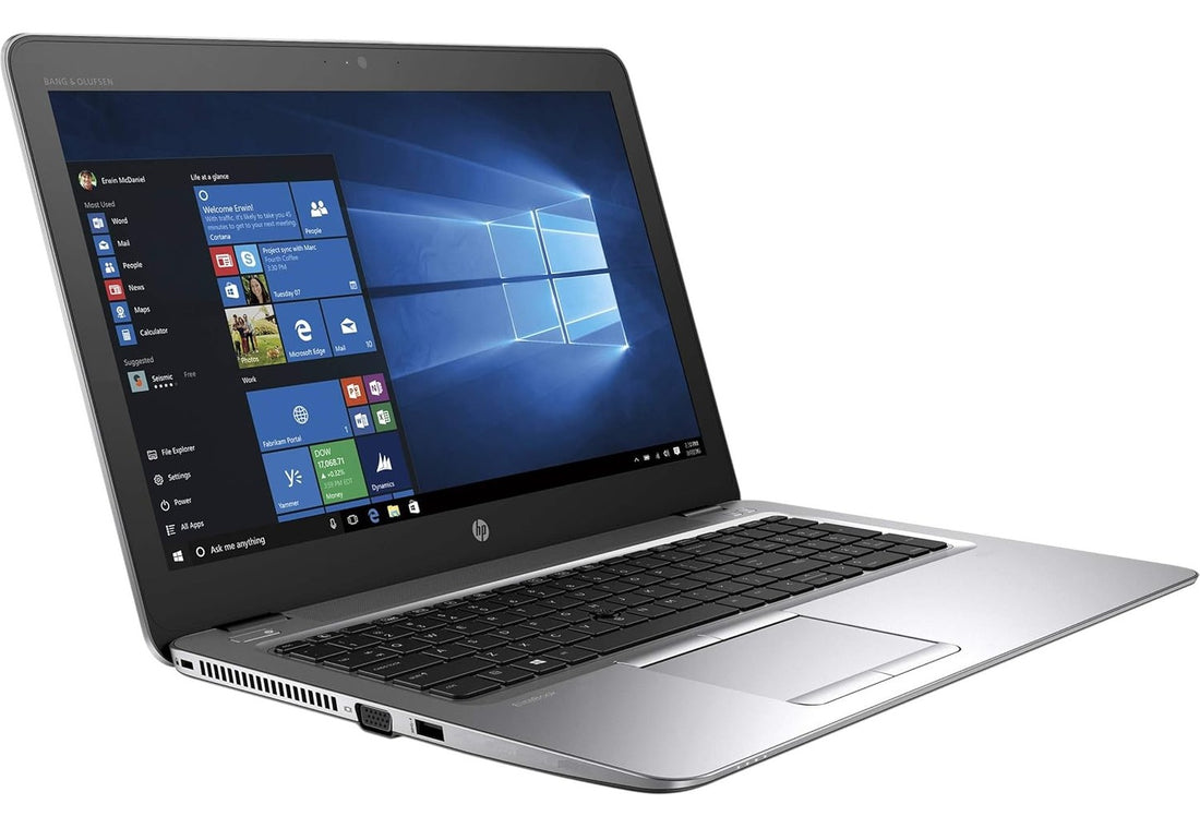 HP EliteBook 850 G4 | 15.6" 4K Resolution screen | Intel Core i7-7500U | 7th Gen | 8GB DDR4 Ram | 128GB SSD + 500GB HDD | Windows 10 Pro