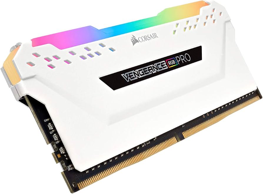 CORSAIR Vengeance RGB PRO White 16GB (1 x 16GB) DDR4 3200MHz Desktop Gaming RAM for PC - CMW32GX4M2C3200C16W