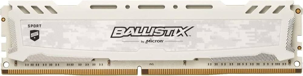 Crucial Ballistix Sport LT White 16GB (1 x 16GB) DDR4 3200MHz Desktop Gaming RAM for PC - BLS16G4D32AESC.M16FE1