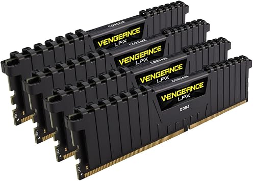 CORSAIR Vengeance LPX Black 16GB (1 x 16GB) DDR4 2666MHz Desktop Gaming RAM for PC - CMK32GX4M2A2666C16