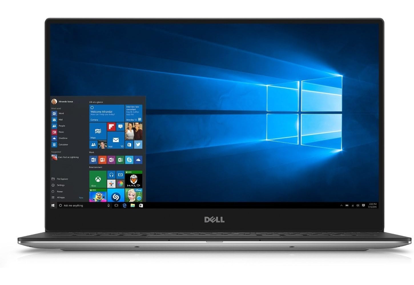 Dell XPS 9350 | 13.3" FHD Dispaly Laptop | Intel Core i5, 6th gen | 8GB RAM |256 GB SSD | Windows 10 pro 64 bit