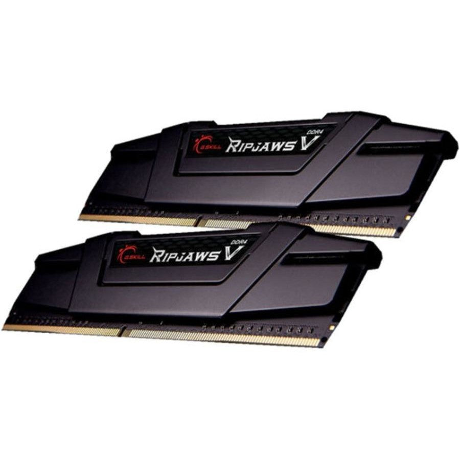 G.SKILL Ripjaws V Black 16GB (1 x 16GB) DDR4 3200MHz Desktop Gaming RAM for PC - F4-3200C16D-32GVK