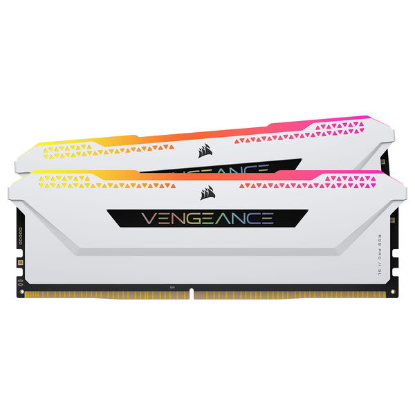 CORSAIR Vengeance RGB Pro SL White 8GB (1 x 8GB) DDR4 3200MHz Desktop Gaming RAM for PC - CMH32GX4M4E3200C16W