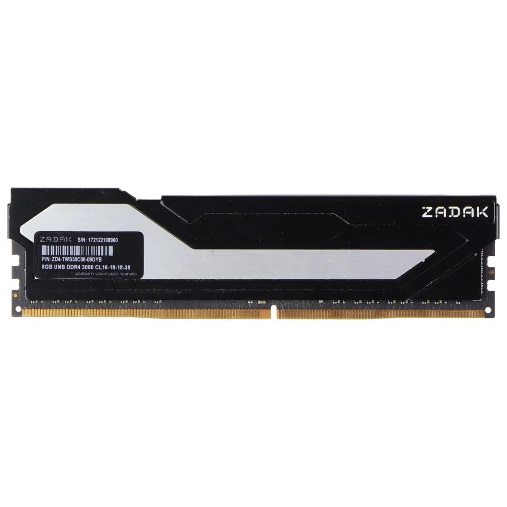 ZADAK TWIST 8GB (1 x 8GB) DDR4 3000MHz Desktop Gaming RAM for PC - ZD4-TWS30C08-08GYB