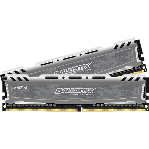 Crucial Ballistix Sport LT 8GB (1 x 8GB) DDR4 2400MHz Desktop Gaming RAM for PC - BLS8G4D240FSBK.8FBD