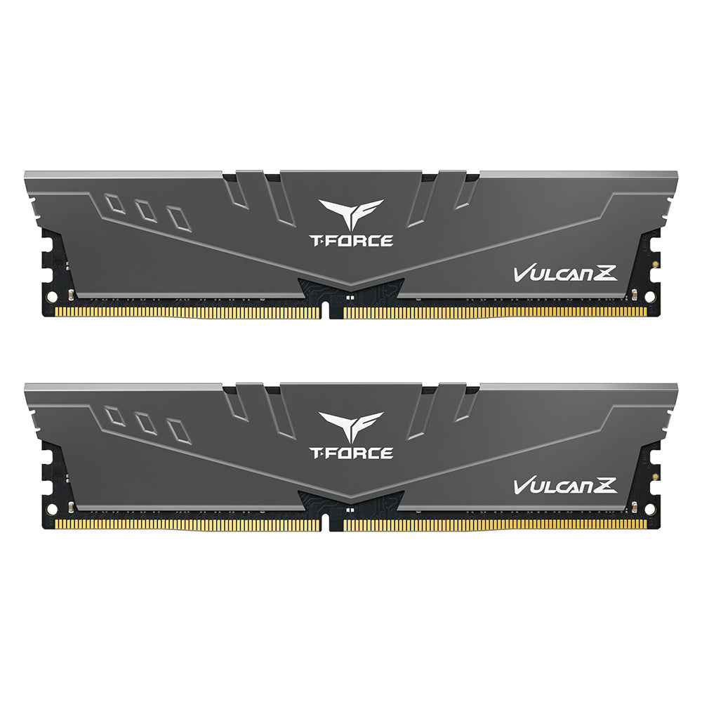 Team Group T-Force Vulcan Z Gray 16GB (1 x 16GB) DDR4 3600MHz Desktop Gaming RAM for PC - TLZGD416G3600HC18JBK
