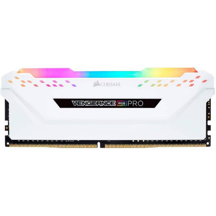 CORSAIR Vengeance RGB PRO White 16GB (1 x 16GB) DDR4 3200MHz Desktop Gaming RAM for PC - CMW32GX4M2C3200C16W