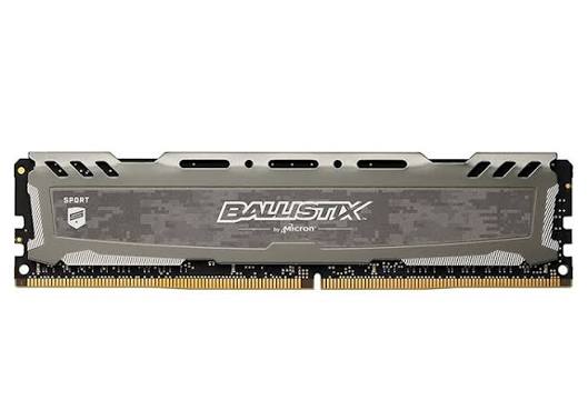 Crucial Ballistix Sport LT 8GB (1 x 8GB) DDR4 2400MHz Desktop Gaming RAM for PC - BLS8G4D240FSBK.8FBD
