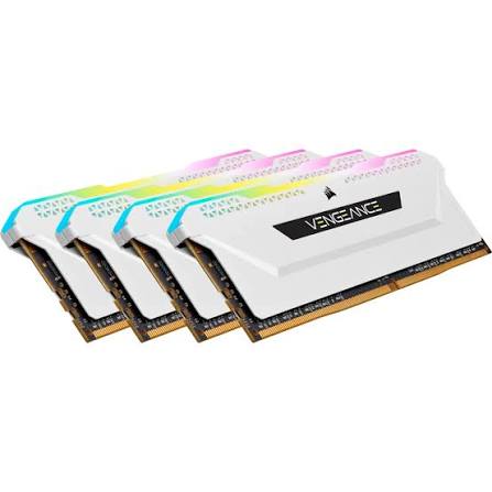 CORSAIR Vengeance RGB PRO White 16GB (1 x 16GB) DDR4 3200MHz Desktop Gaming RAM for PC - CMW32GX4M2C3200C16W