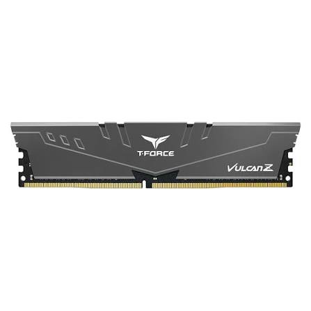 Team Group T-Force Vulcan Z Gray 16GB (1 x 16GB) DDR4 3600MHz Desktop Gaming RAM for PC - TLZGD416G3600HC18JBK