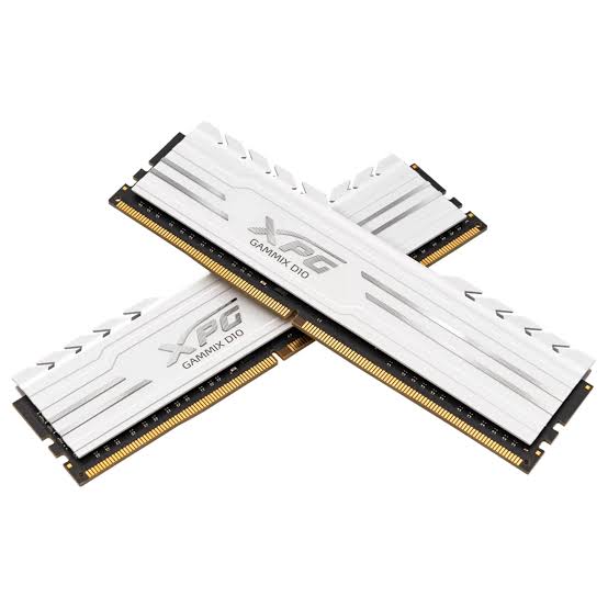 ADATA XPG GAMMIX D10 White 8GB (1 x 8GB) DDR4 3000MHz Desktop Gaming RAM for PC - AX4U300038G16A-BW10