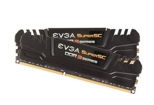 EVGA Superclocked Series 8GB (1 x 8GB) DDR3 2400MHz Desktop Gaming RAM for PC - 16G-D3-2400-MR